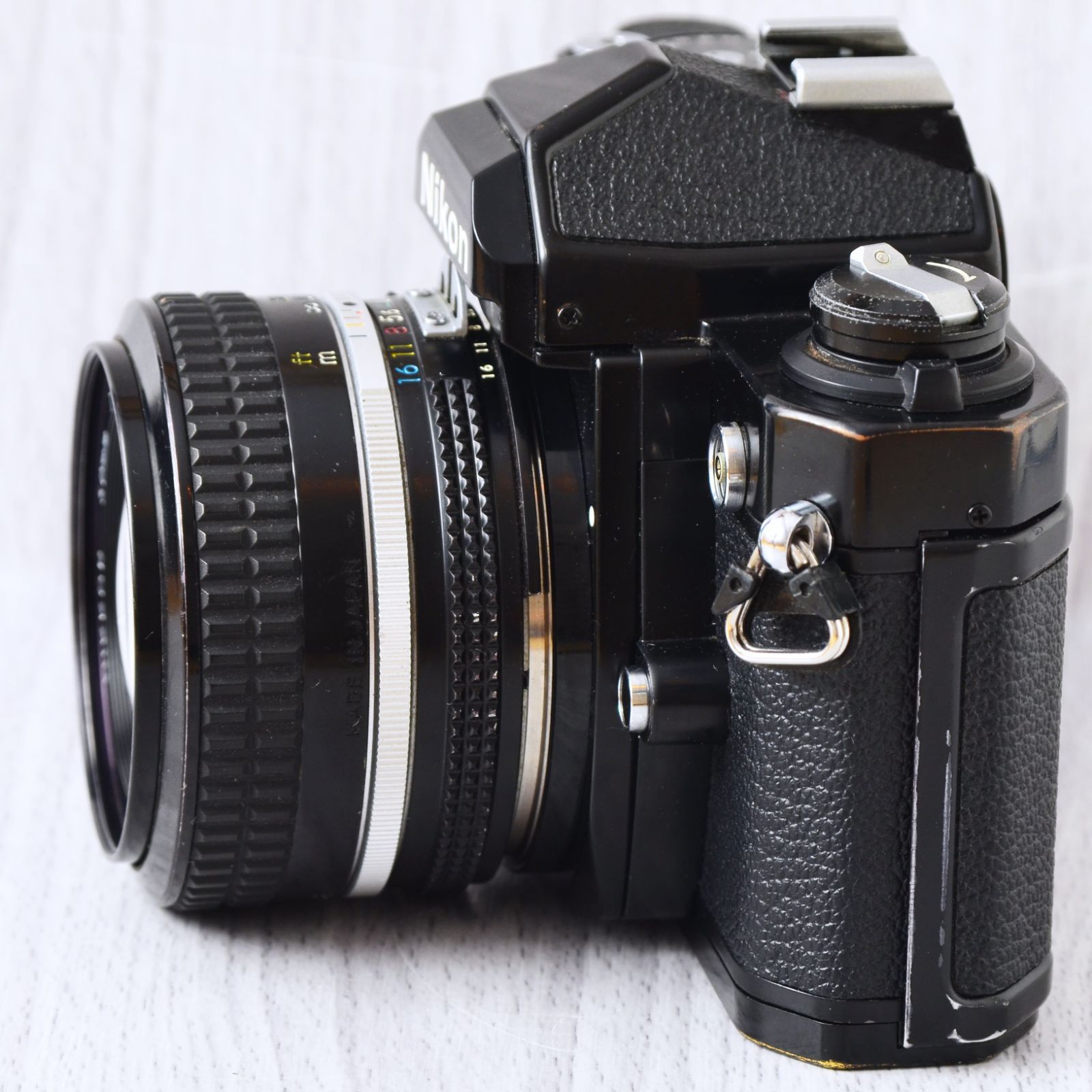 極美品 Nikon New FM2 ブラック + 50mm f1.4 露出計動作-