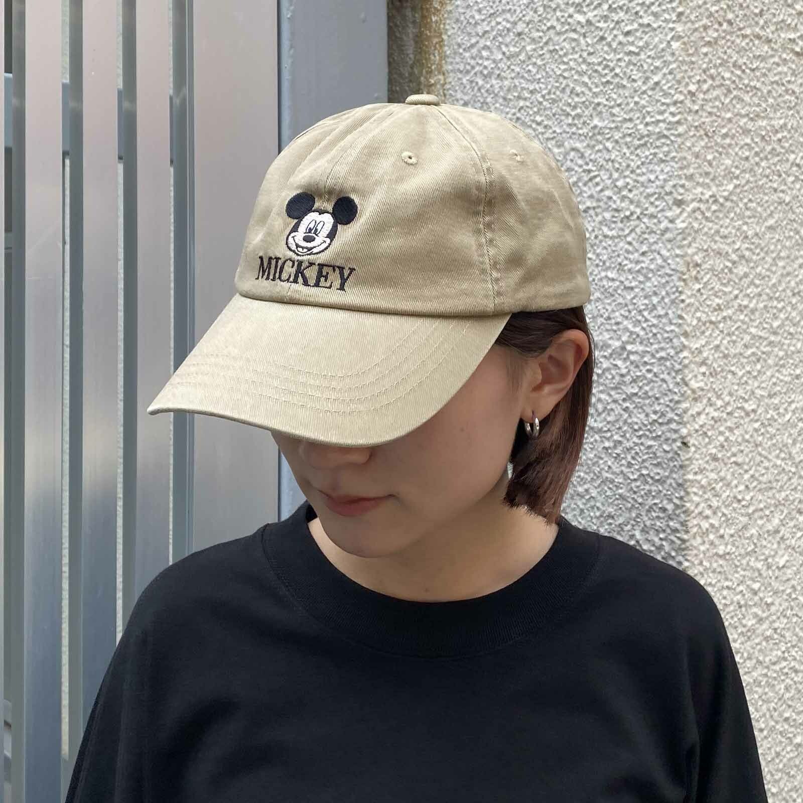 新品】 Mickey Mouse (ミッキーマウス) 刺繍キャップ (242AN4AC001) 綿  