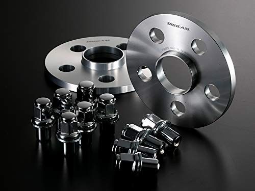 デジキャン トヨタワイドトレッドスペーサー＋ロングナットセット 100-5H 15mm 54-54 トヨタ純正アルミホイール TW1005155454LN