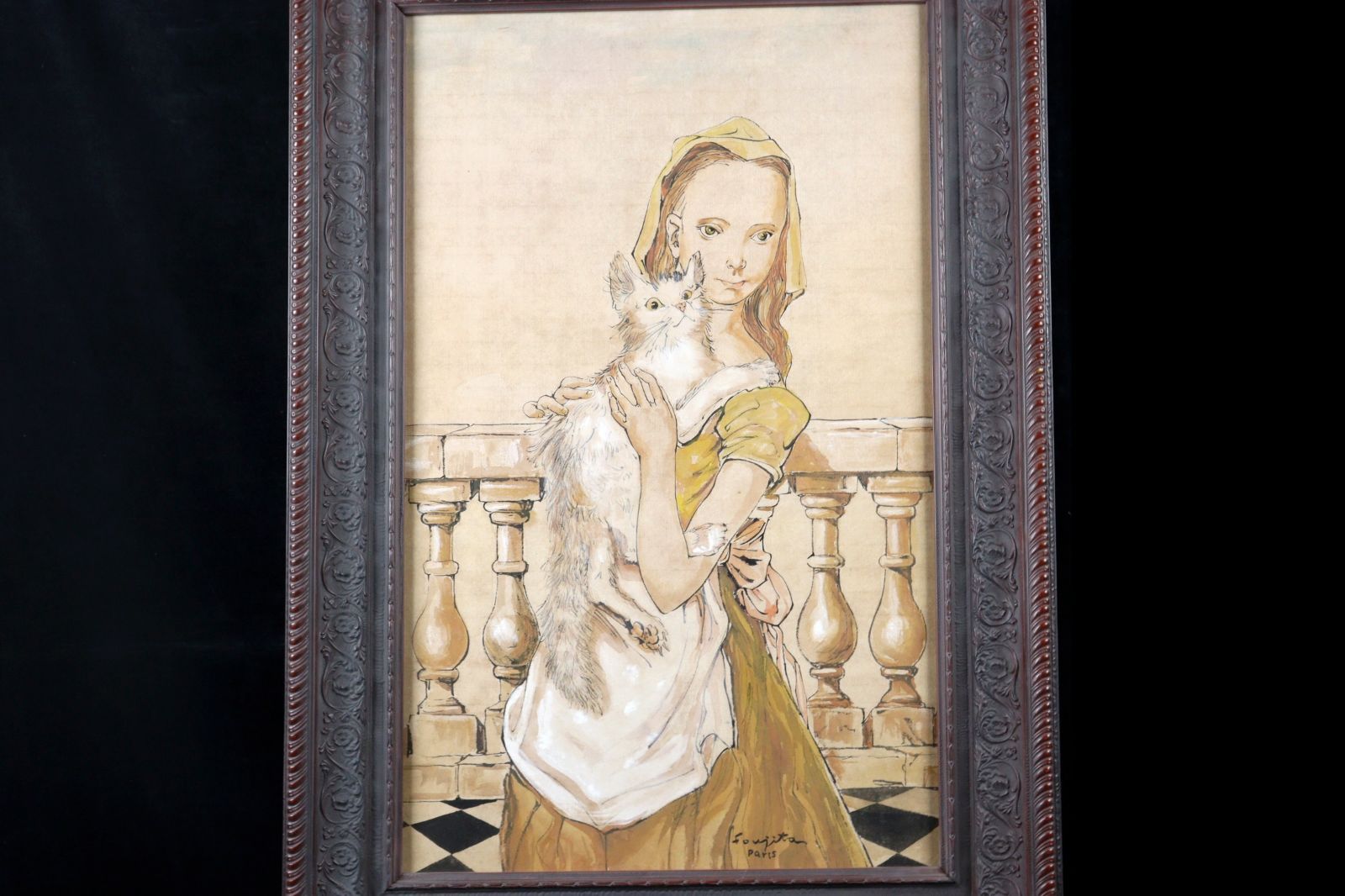 【真作】【直筆サイン】セルジュ・ラシス「紅葉の頃」【美品】 真作】【直筆サイン】セルジュ・ラシス「紅葉の頃」【美品】 真作