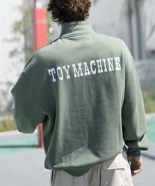 TOY MACHINE/トイマシーン トレーナー ハーフジップ スウェット クルー