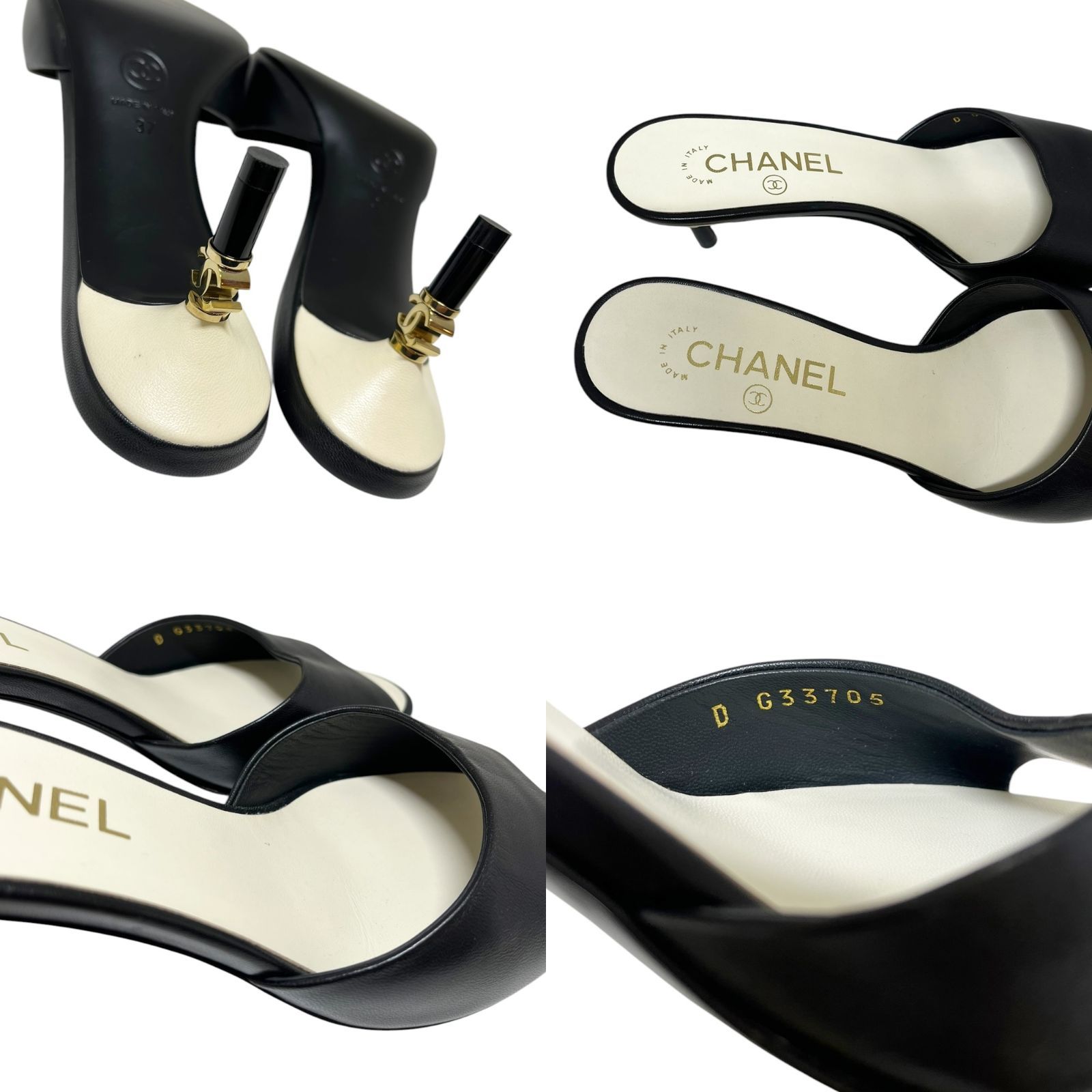 新品そっくりさん⭐CHANELシャネル カシュクール　ミュールサンダル　36.5 新品そっくりさん⭐CHANELシャネル カシュクール ミュール