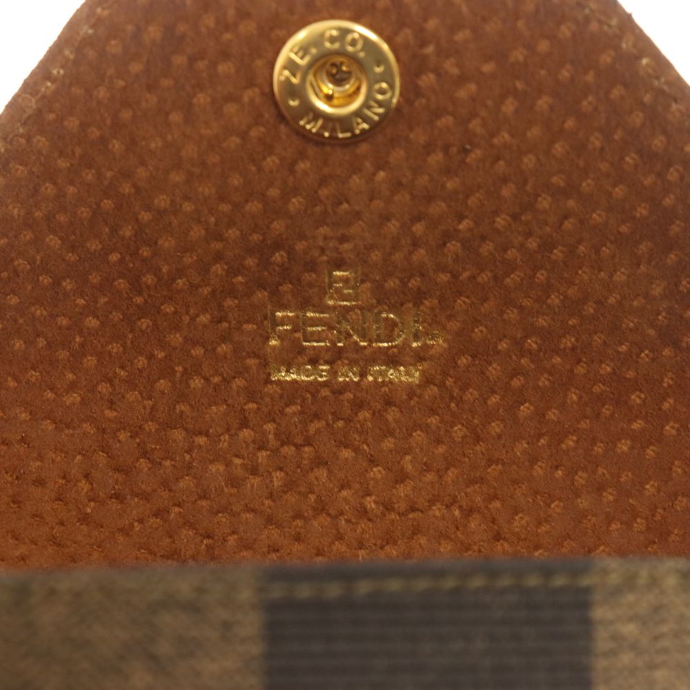 FENDI (フェンディ) eyeglass case ロゴプリント サングラスケース 眼鏡ケース UFE7951212 ブラウン