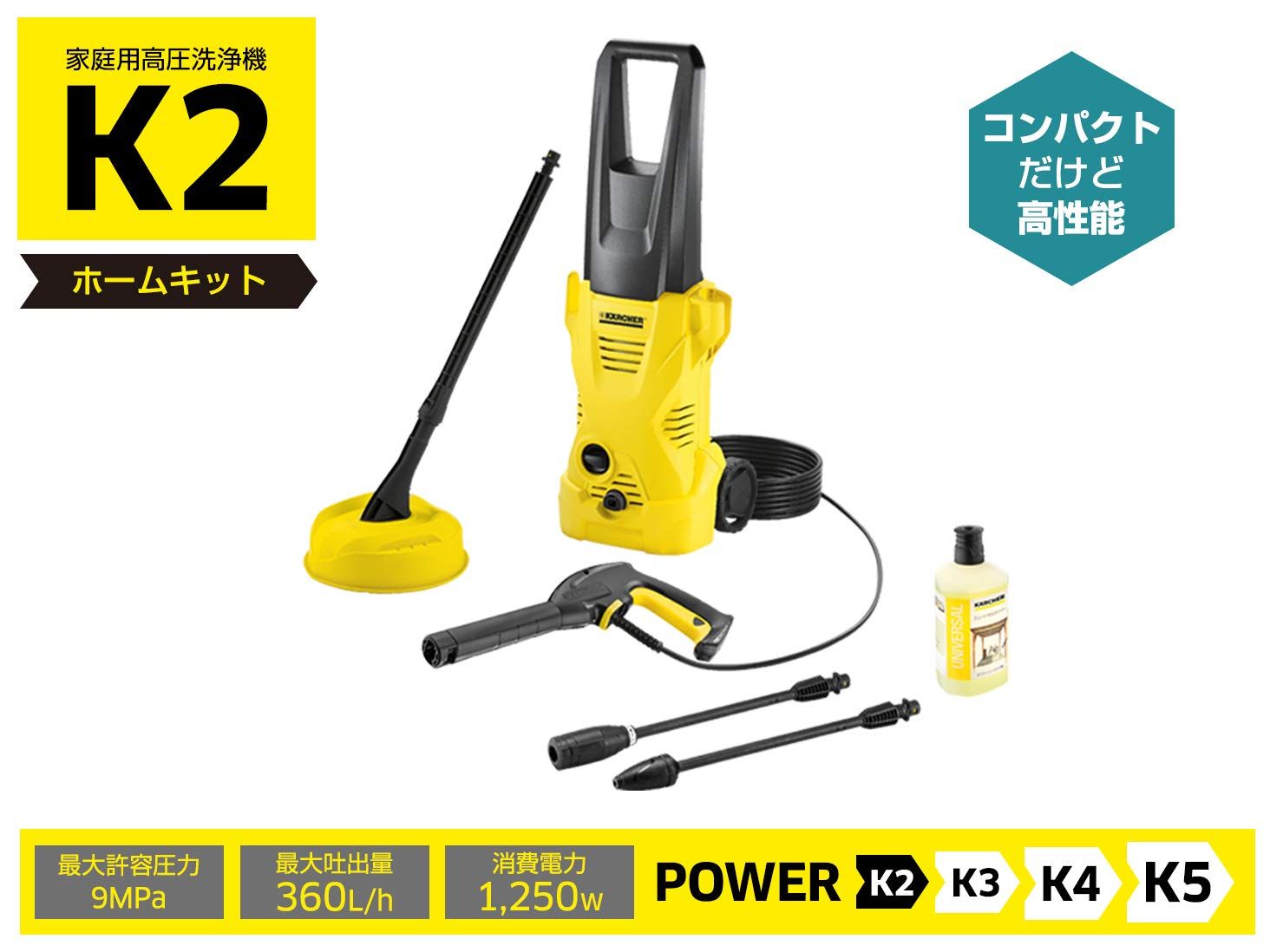 ケルヒャー KARCHER 高圧洗浄機 K2 ホームキット 1.602-219.0 K2ホームキット
