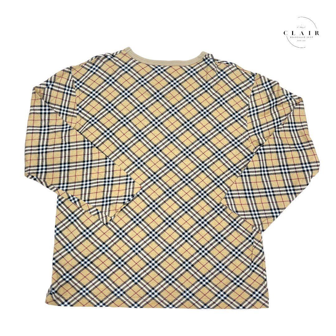 美品】BUREERRY バーバリー ノバチェックTシャツ 長袖 茶色 - メルカリ