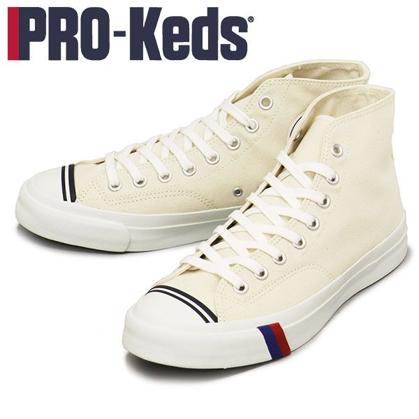 PRO-Keds (プロケッズ) PN1221 ROYAL AMERICA HI スニーカー NATURAL WHITE PK014 US6.5-24.5cm
