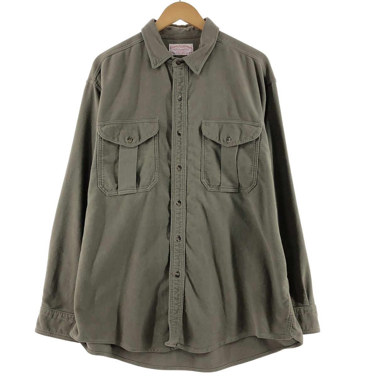 古着 FILSON GAEMENT 長袖 シャモアクロスシャツ メンズXL/eaa371902