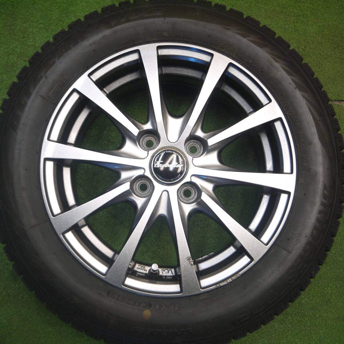 バリ溝 スタッドレス ブリヂストン VRX2 155/65R14 （青0519）