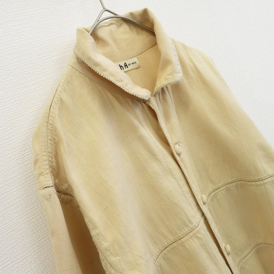 ASHA BY MDS イッセイミヤケ　ピンクロングシャツ ASHA BY MDS イッセイミヤケ ピンクロングシャツ