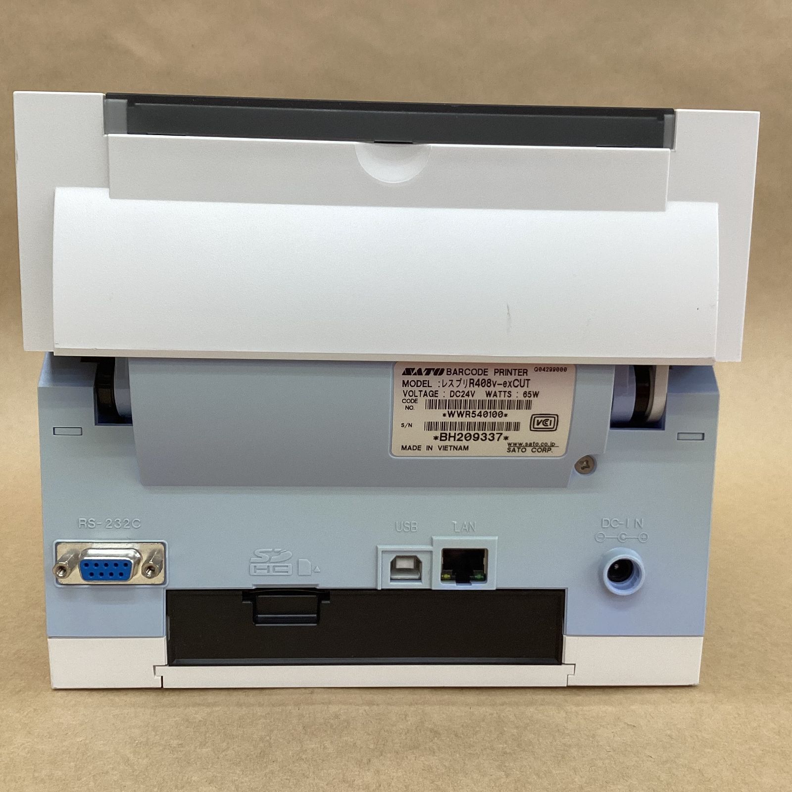 SATO BARCODE PRINTER L esprit レスプリR408v-exCUT レシートプリンター 感熱紙 インクリボン両用タイプ クリックポスト対応 USB-Bケーブル CHRISTIANNAURATH_COM_BR