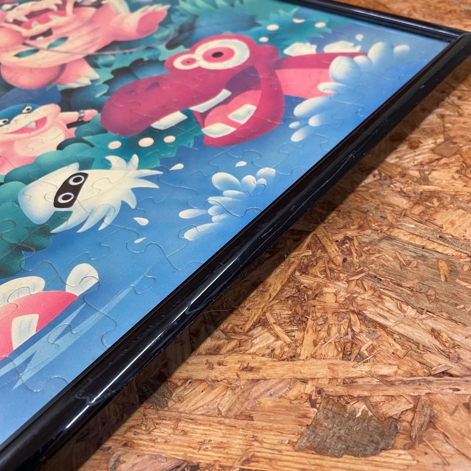 昭和レトロ スーパーマリオ パズル完成品 額付き 53cm×75cm