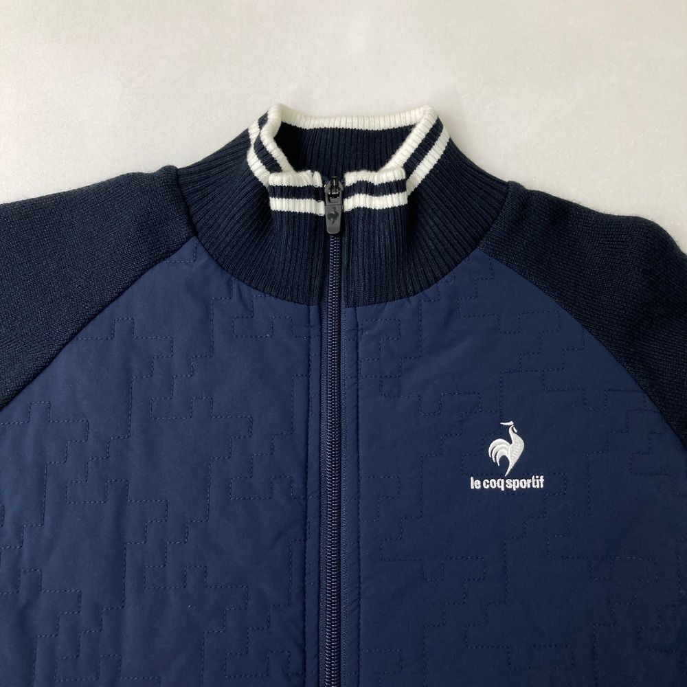 サイズ L LE COQ GOLF ルコックゴルフ 中綿 ジップジャケット ニット切替 ネイビー系 240101479395 ゴルフウェア メンズ ストスト WWW_MEBLE-SODAR_PL
