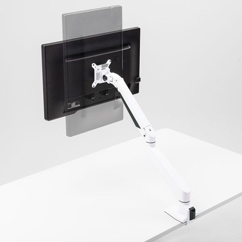 水平垂直多関節液晶モニターアーム ホワイト