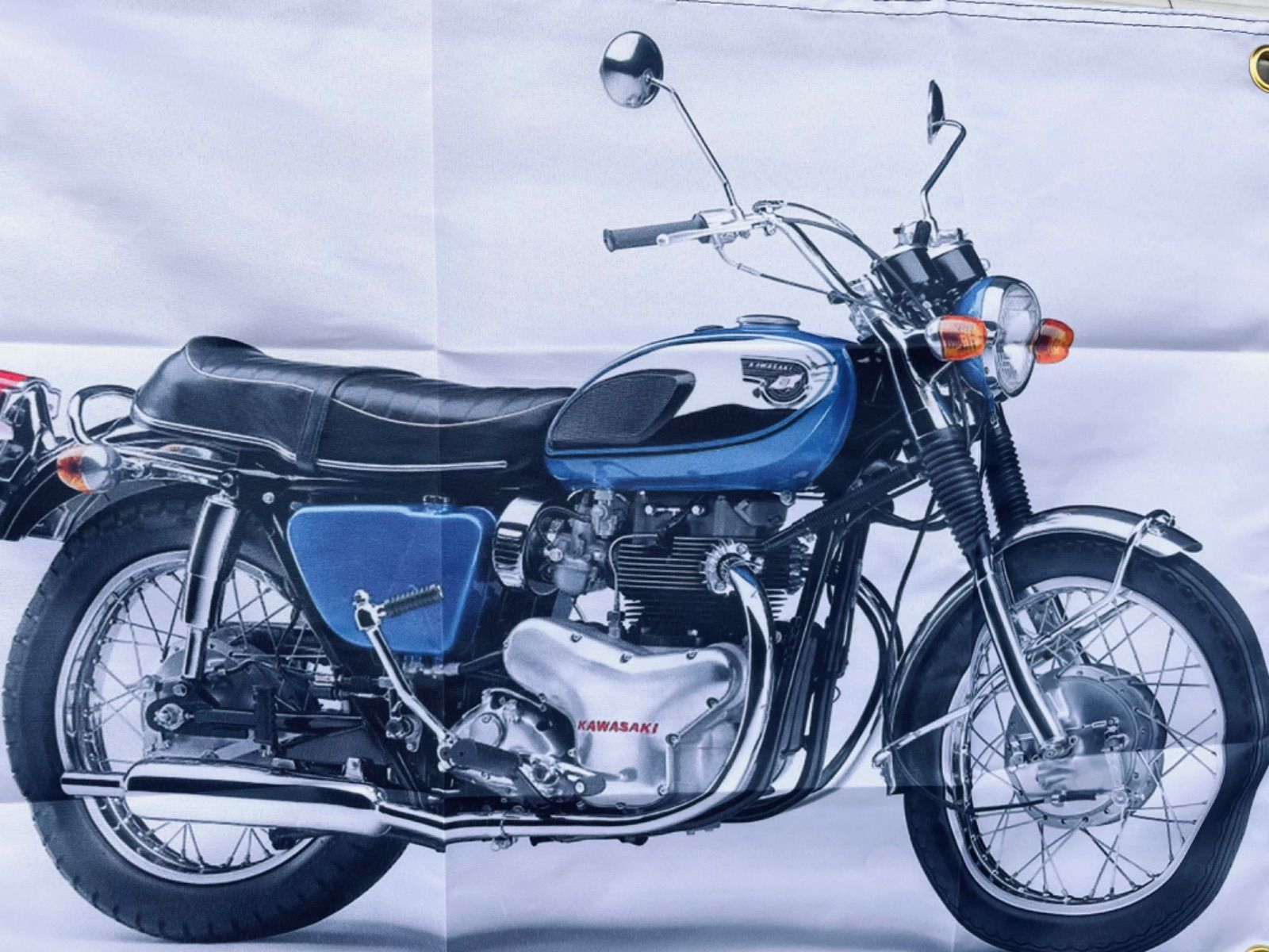 カワサキ W1 バナー フラッグ W3 GT CB Z1 Z2 BB98 - メルカリ