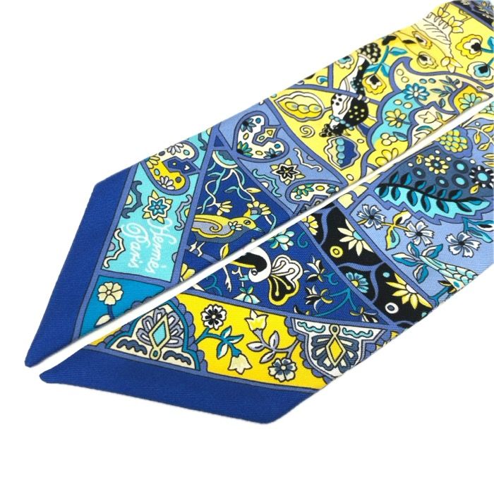 HERMES エルメス ツイリー Au Pays des Oiseaux Fleurs 花咲く鳥たちの