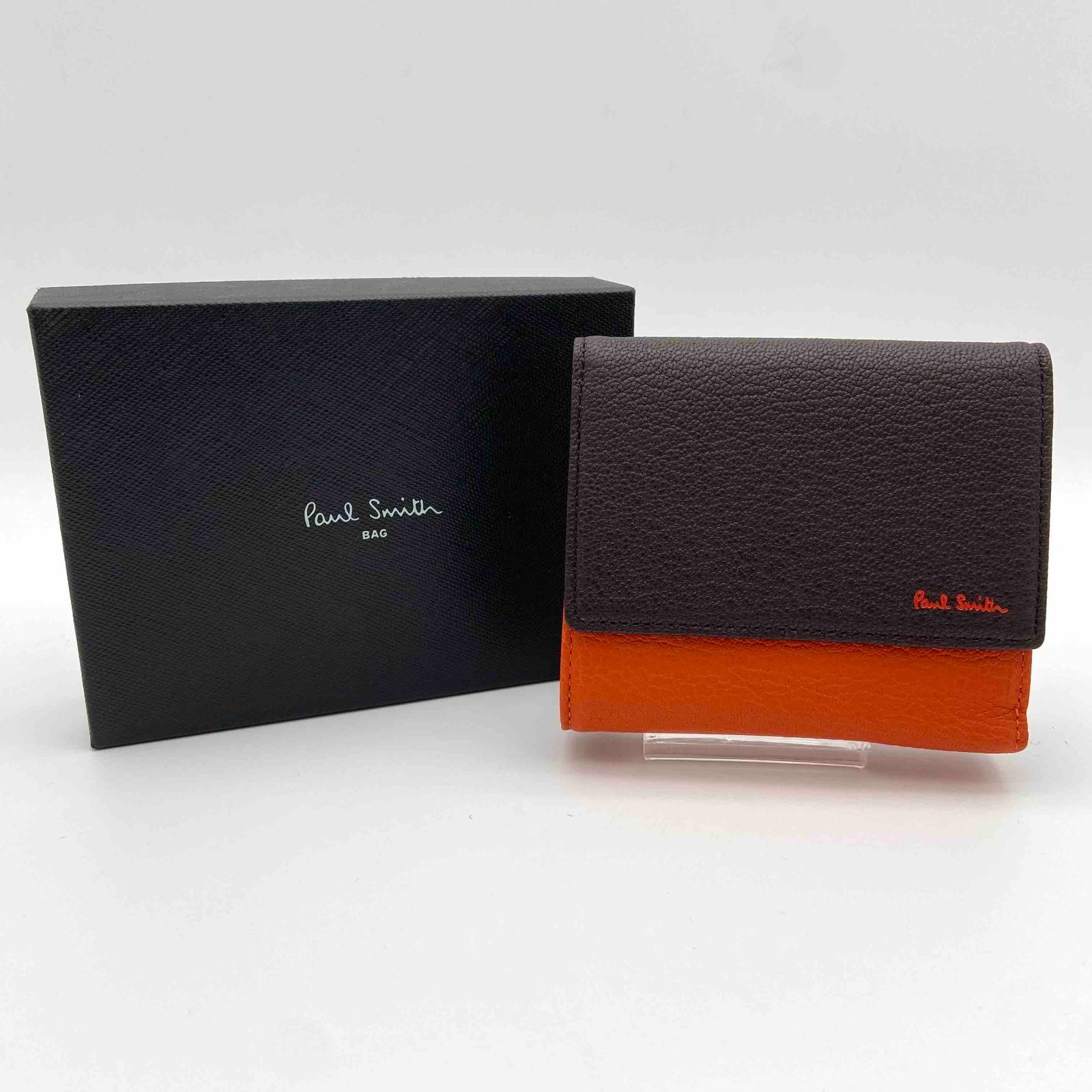 未使用☺︎Paul Smith ポールスミス 長財布 インセットストライプ 黒