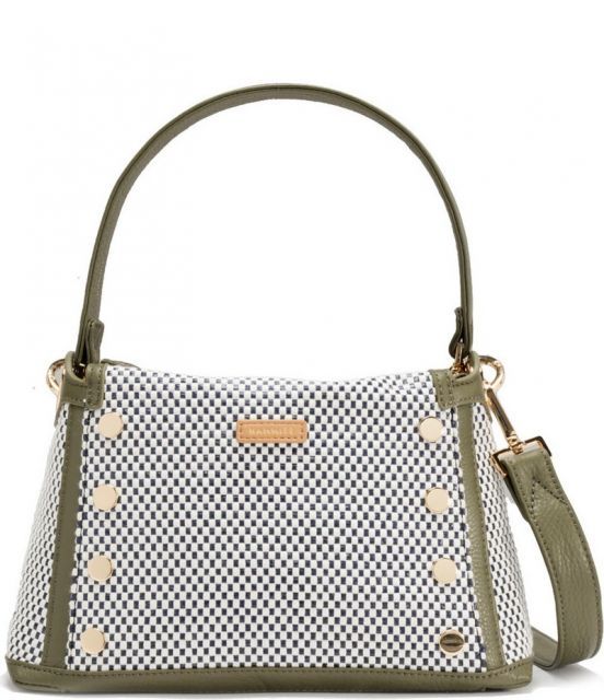 【送料無料】 ハミット レディース ショルダーバッグ バッグ Bryant Medium Meadow Contrast Trim Shoulder Bag Meadow Weave/Gold