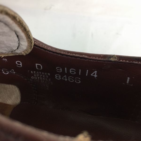 80s-90s/Vintage☆ナンブッシュ/NUNNBUSH【9D/26.5 茶】ハンドメイド