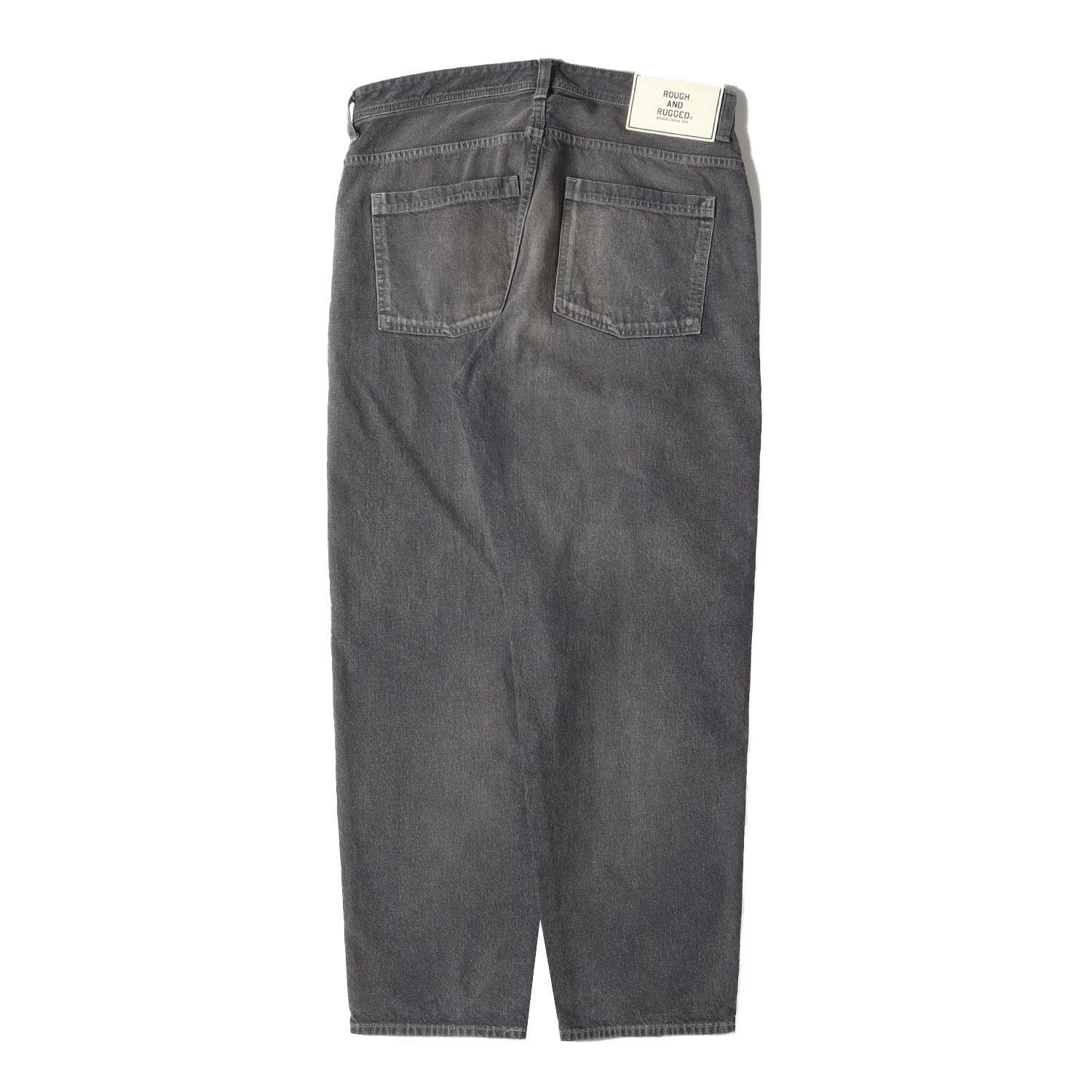 美品 ROUGH AND RUGGED ラフアンドラゲッド パンツ サイズ:2(M) 23SS クラッシュ加工 バギー デニムパンツ FOUL  BANKS ブラック 黒 ボトムス ジーンズ ジーパン【メンズ】 - メルカリ