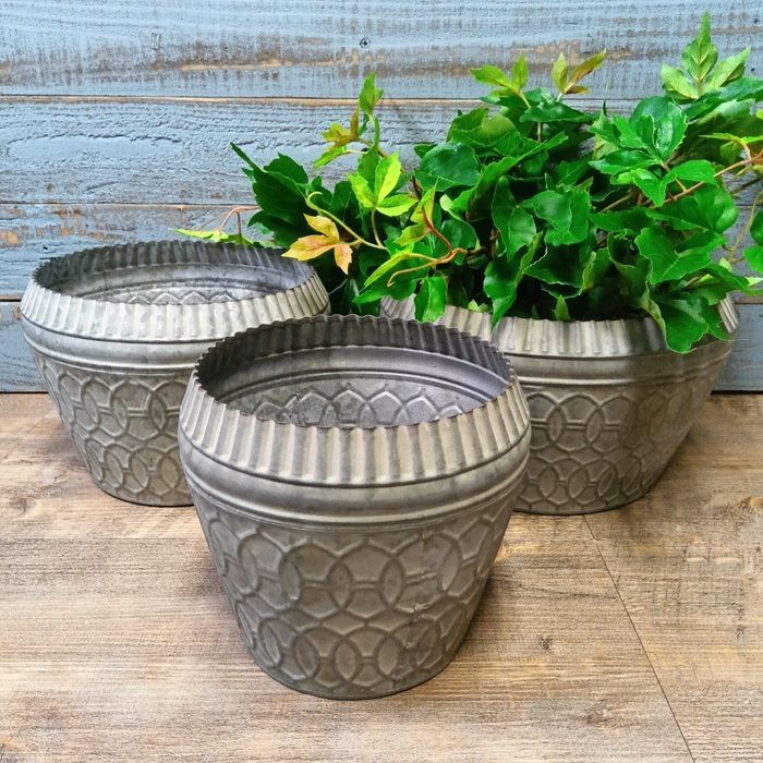 ■店頭価格　￥１００００■ブリキ オリーブバケツ４6■シャビー　ブロカント 傘立て 鉢カバー ガーデニング 雑貨■五番館アンティーク □店頭価格 ￥１００００□ブリキ オリーブバケツ５０□シャビー