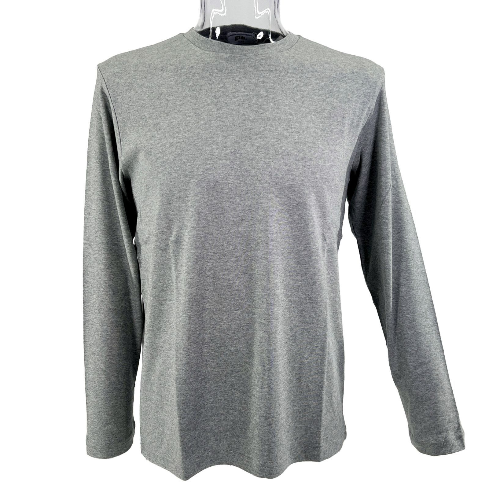 新品 春秋 長袖Tシャツ L サイズ グレー ジム メンズ カジュアル 男性 40代 50代 60代 70代 70839