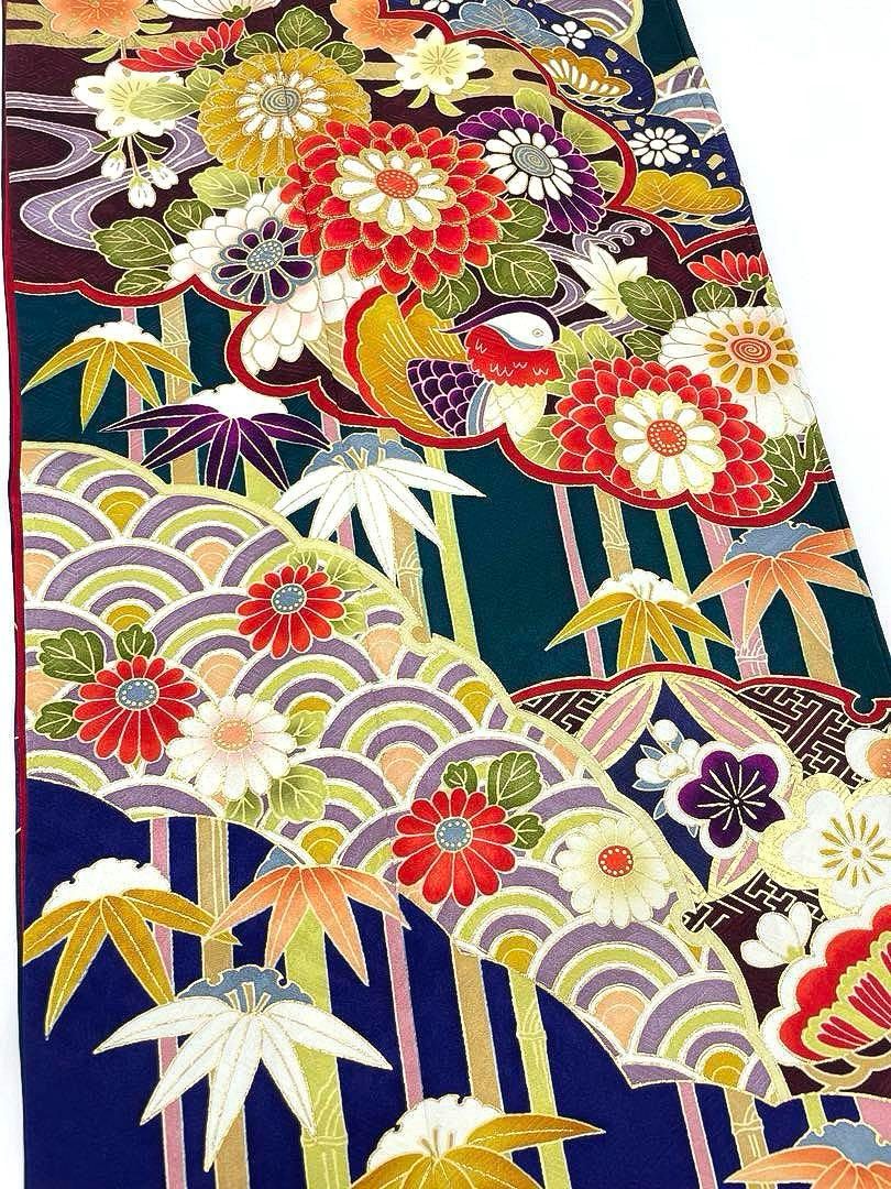 モデル振袖 押切もえ 豪華 銀通し 刺繍 金彩 紋意匠 身丈169cm 振袖 豪華 刺繍 金彩 紋意匠 身丈174cm - メルカリ