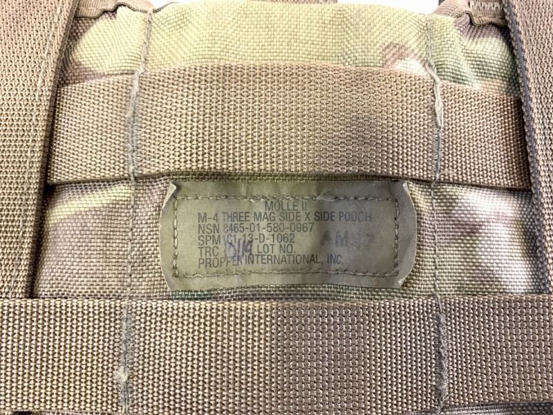 米軍放出品】マガジンポーチ 2個 サイドポーチ M-4 3マガジン