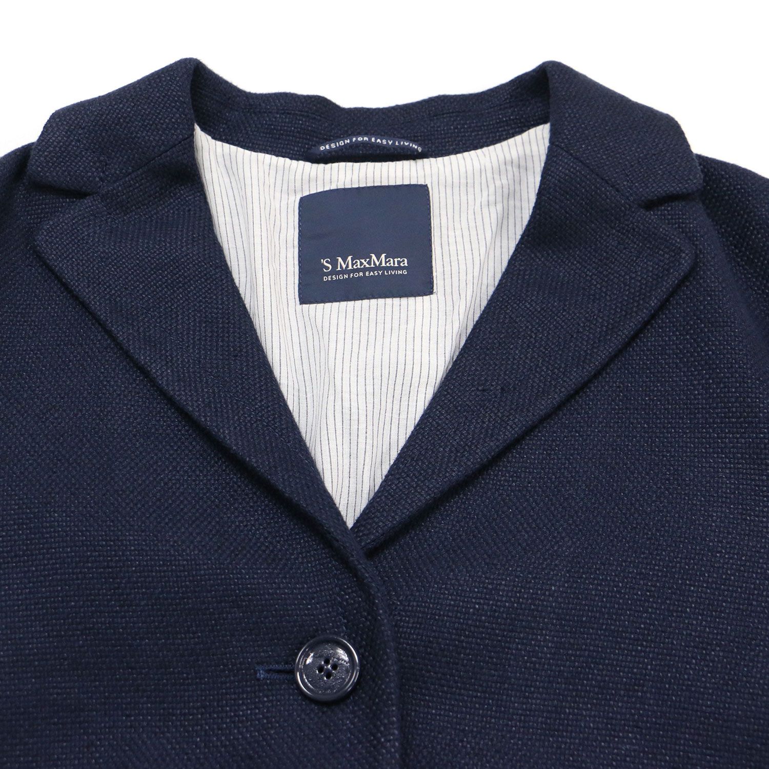 S Max Mara エス マックスマーラ ジャケット ネイビー 紺 サイズ:38 S