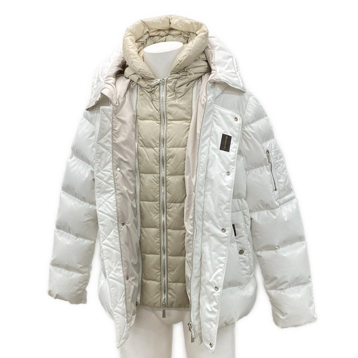 MOORER(ムーレー) ダウンジャケット サイズ48 XL メンズ美品 - 白 長袖 