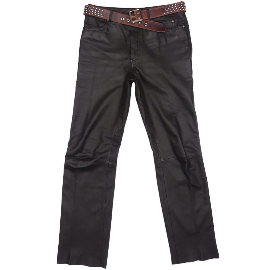 HARLEY DAVIDSON ハーレーダビッドソン レザーパンツ 黒NS260 HARLEY DAVIDSON ハーレーダビッドソン レザーパンツ 黒NS260 - メルカリ