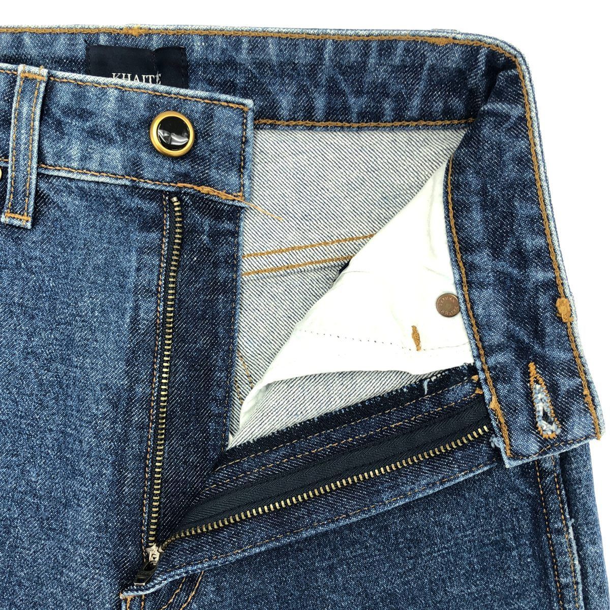 KHAITE ケイト Daria Jeans ストレッチスリムデニムパンツ インディゴ 23 DECORATOM_COM_BR