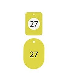 クロークチケット 黄 番号入り：21～40 BF-151-YE(008939-006)