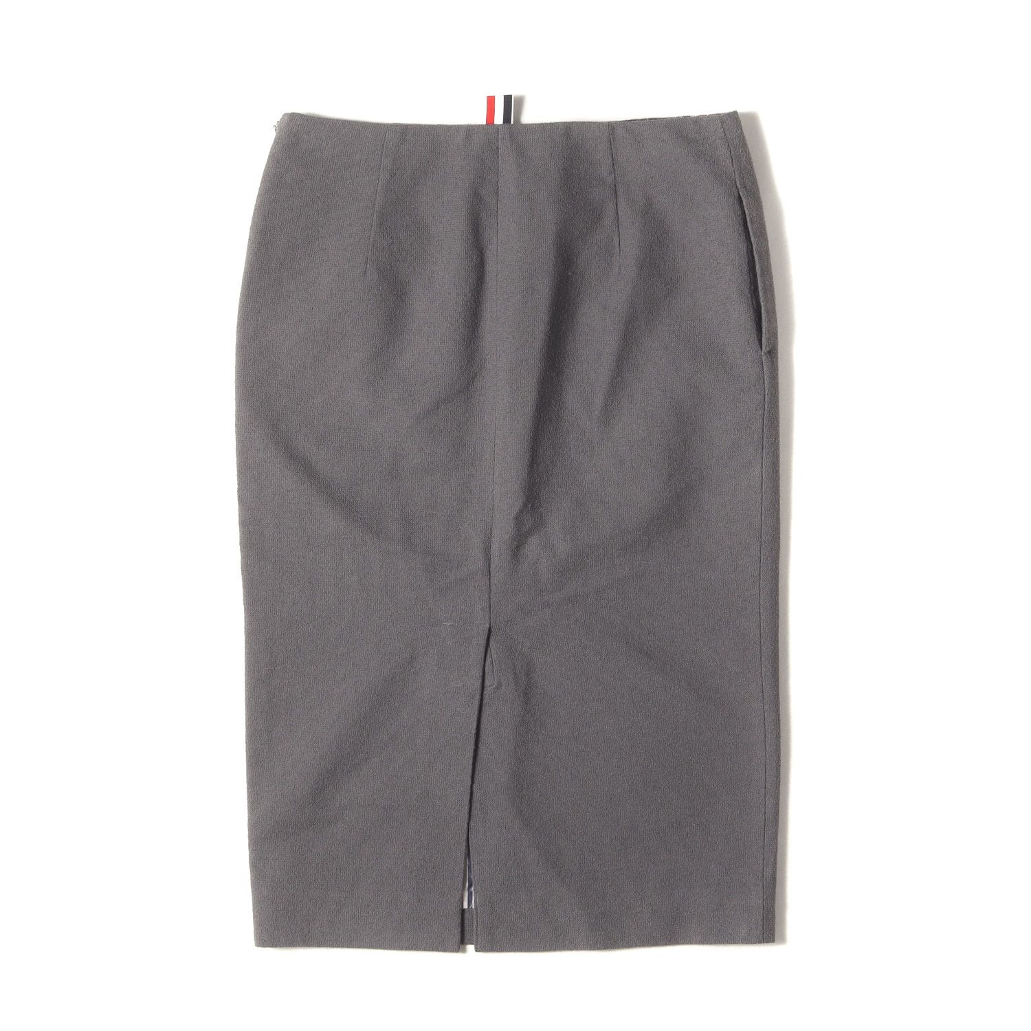 THOM BROWNE トムブラウン スカート グレー サイズ:38 | トリコロール 