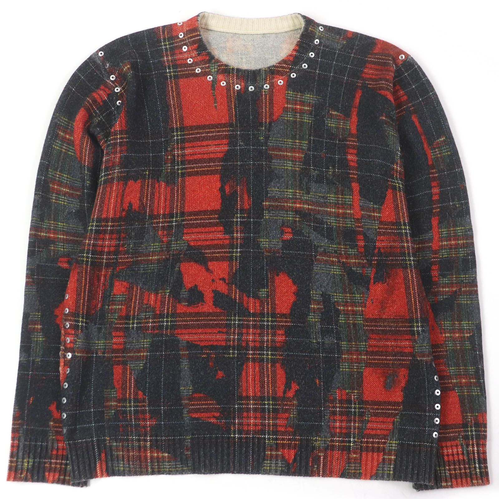 ルシアンペラフィネ　スタッズ　ニット 極美品□Lucien Pellat-Finet ルシアンペラフィネ カシミヤ100