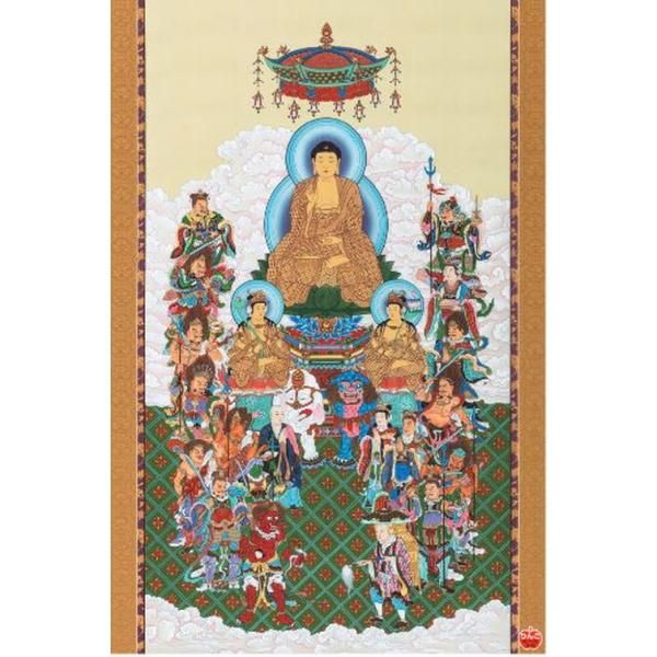 新品 ジグソーパズル 1000ピース 十六善神図 75x50cm 1000-896 [佐川急便]