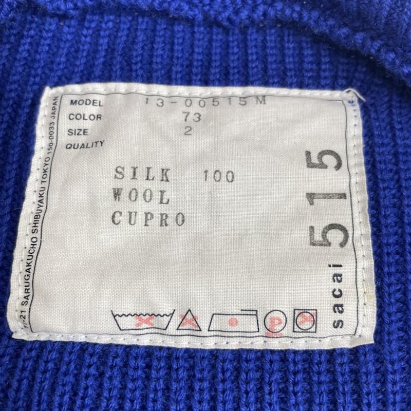 sacai 半袖ニット シルク100 - 半袖(Tシャツ)