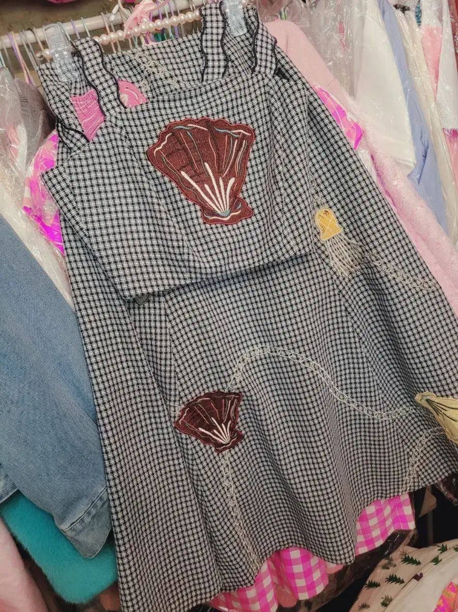 輸入貝殻ツーピースセット