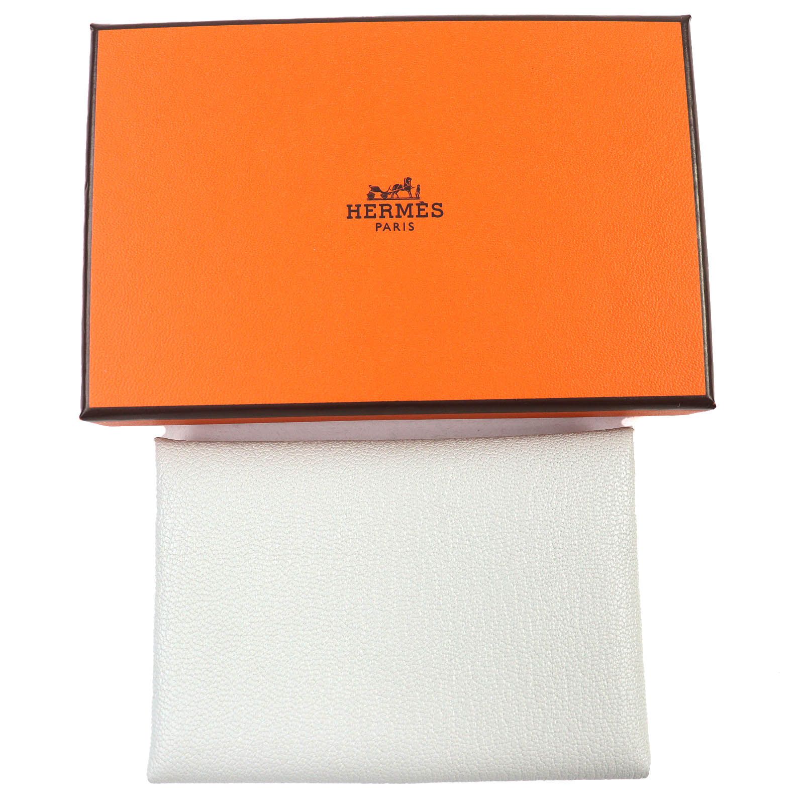 △HERMES エルメス カルヴィ デュオ シェーブルミゾル グリペール シルバー金具 コインケース 小銭入れ W刻印 き フランス製 レディース