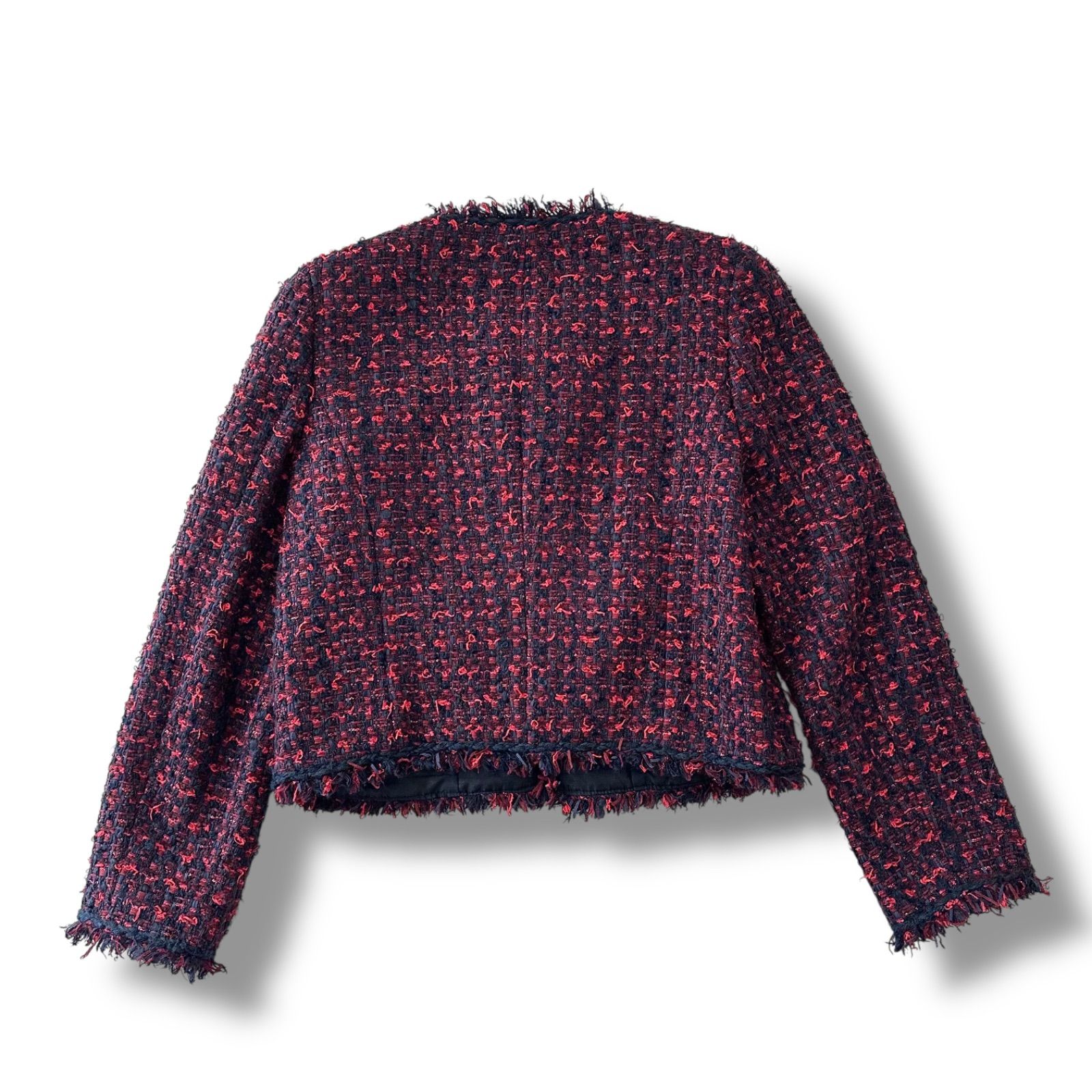 美品】アナイ Jules Tournier社 ツイード ノーカラージャケット