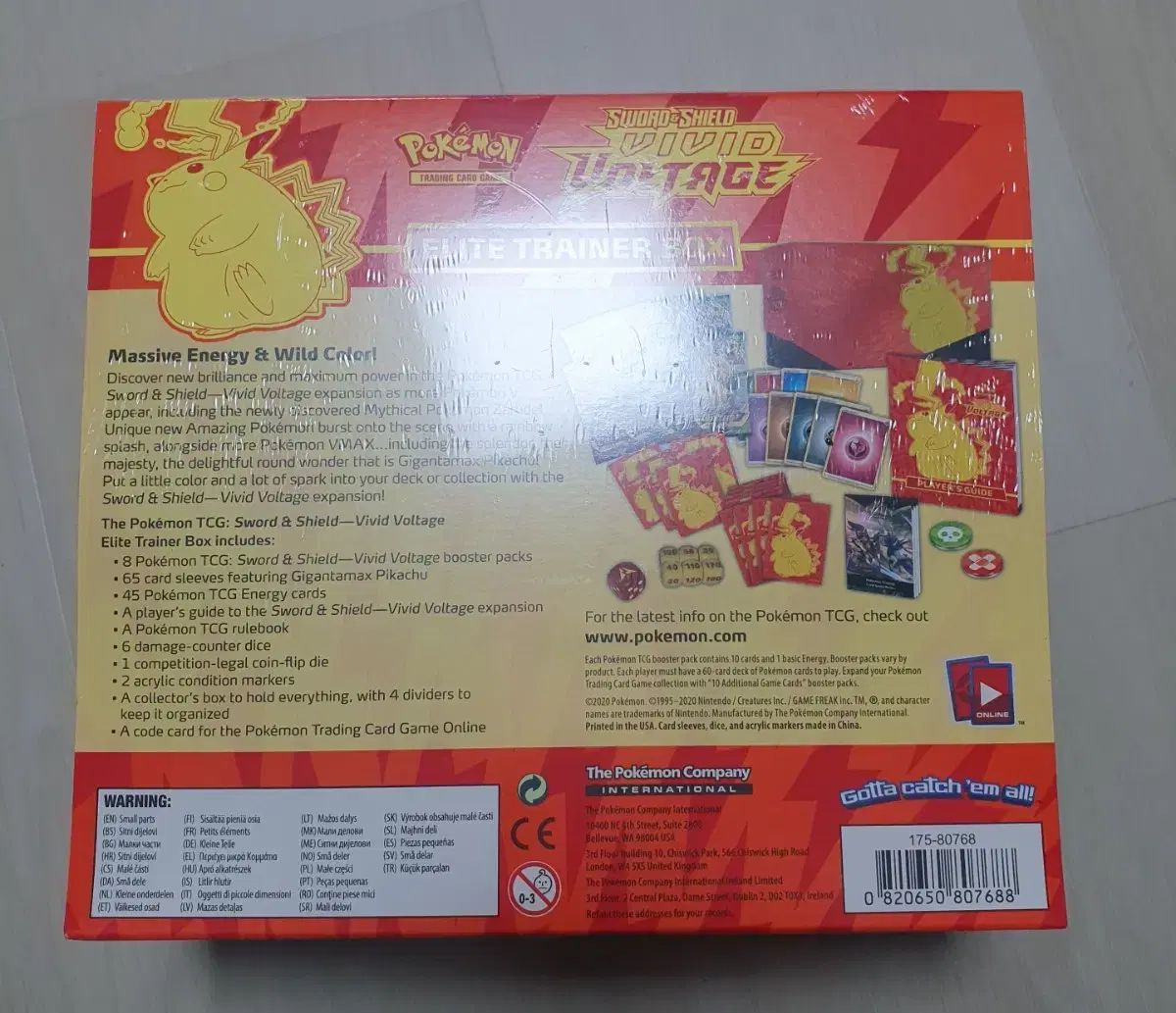 ポケモンカード海外版vividVOLTAGEエリートトレーナー未開封BOX ポケモンカードゲーム ソード&シールド エリートトレーナーボックス
