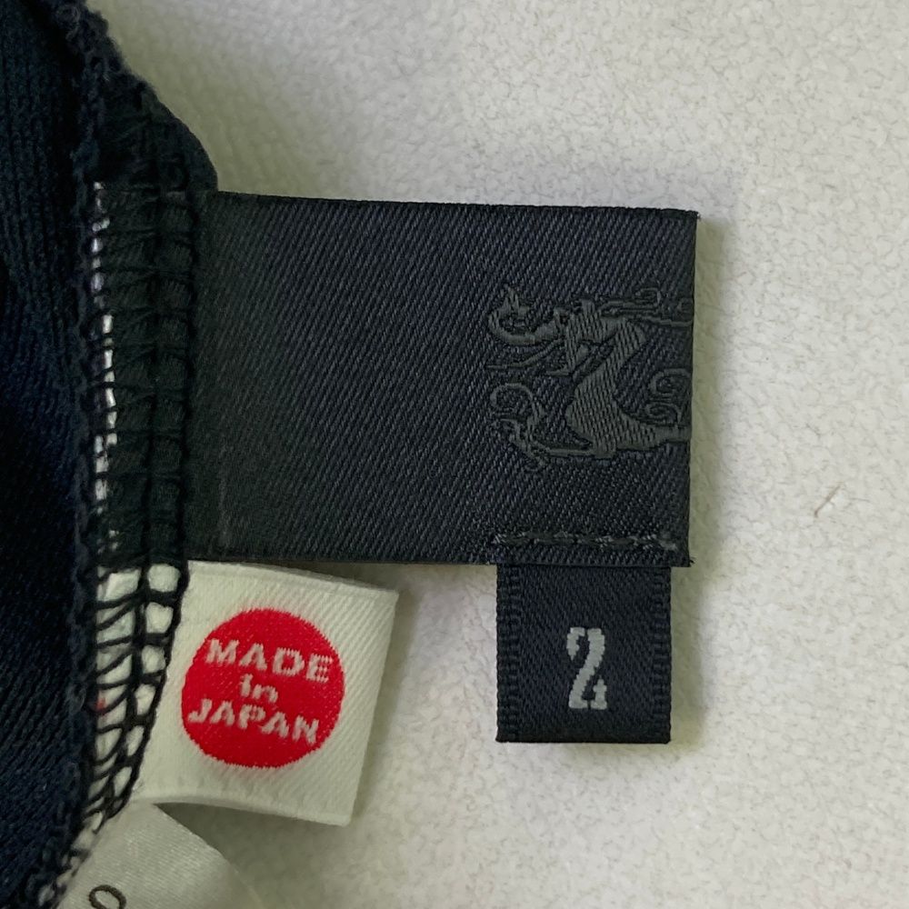 サイズ：2 DANCE WITH DRAGON ダンスウィズドラゴン  モックネック 半袖Tシャツ  ブラック系 [240101485394] ゴルフウェア メンズ ストスト サイズ：2 DANCE WITH DRAGON ダンスウィズドラゴン モック