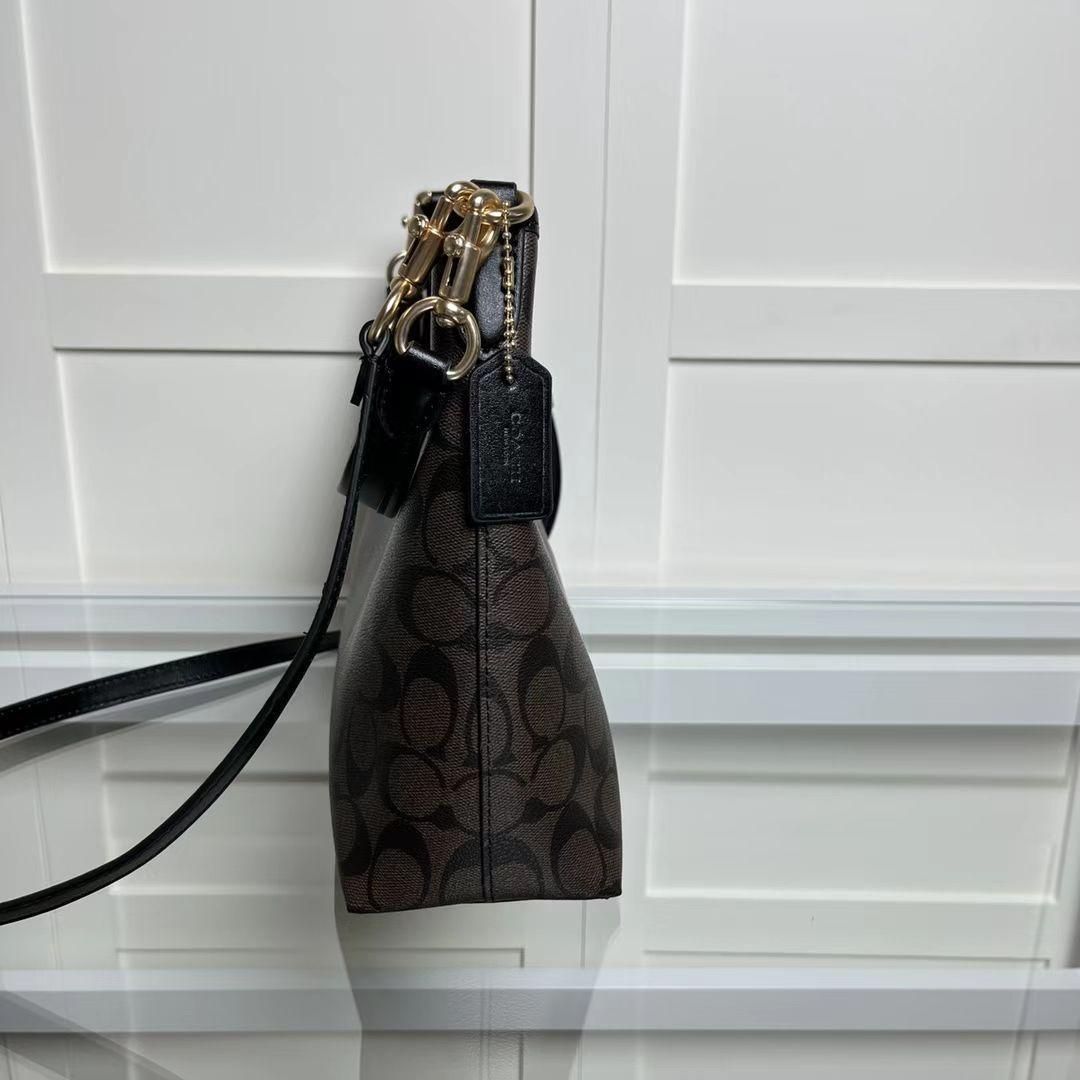 新品未使用COACH ショルダーバッグ ブラック/ブラウン