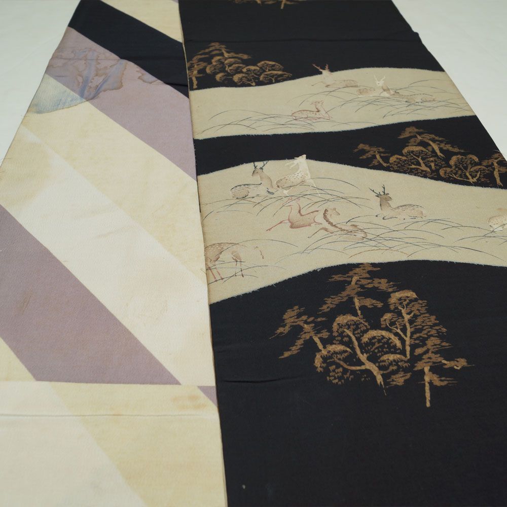 ◇着物 帯 袋帯 刺繍 黒帯 高貴 光沢 名古屋帯 お洒落文様 逸品 ◇着物 帯 袋帯 刺繍 黒帯 高貴 光沢 名古屋帯 お洒落文様 逸品