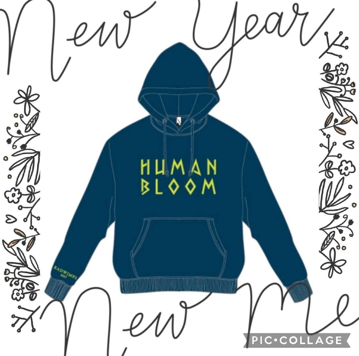 Human Bloom パーカー ✿HumanBloomツアーグッズ✿パーカー✿Mサイズ✿ネイビー✿RADWIMPS