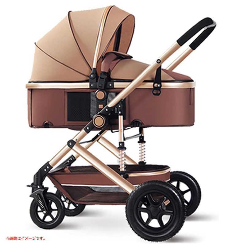 D5770◆ ベビーカー 両対面式 A型 新生児 1か月~36か月 ゆりかご 折りたたみ 軽量 コンパクト 日除け elittle