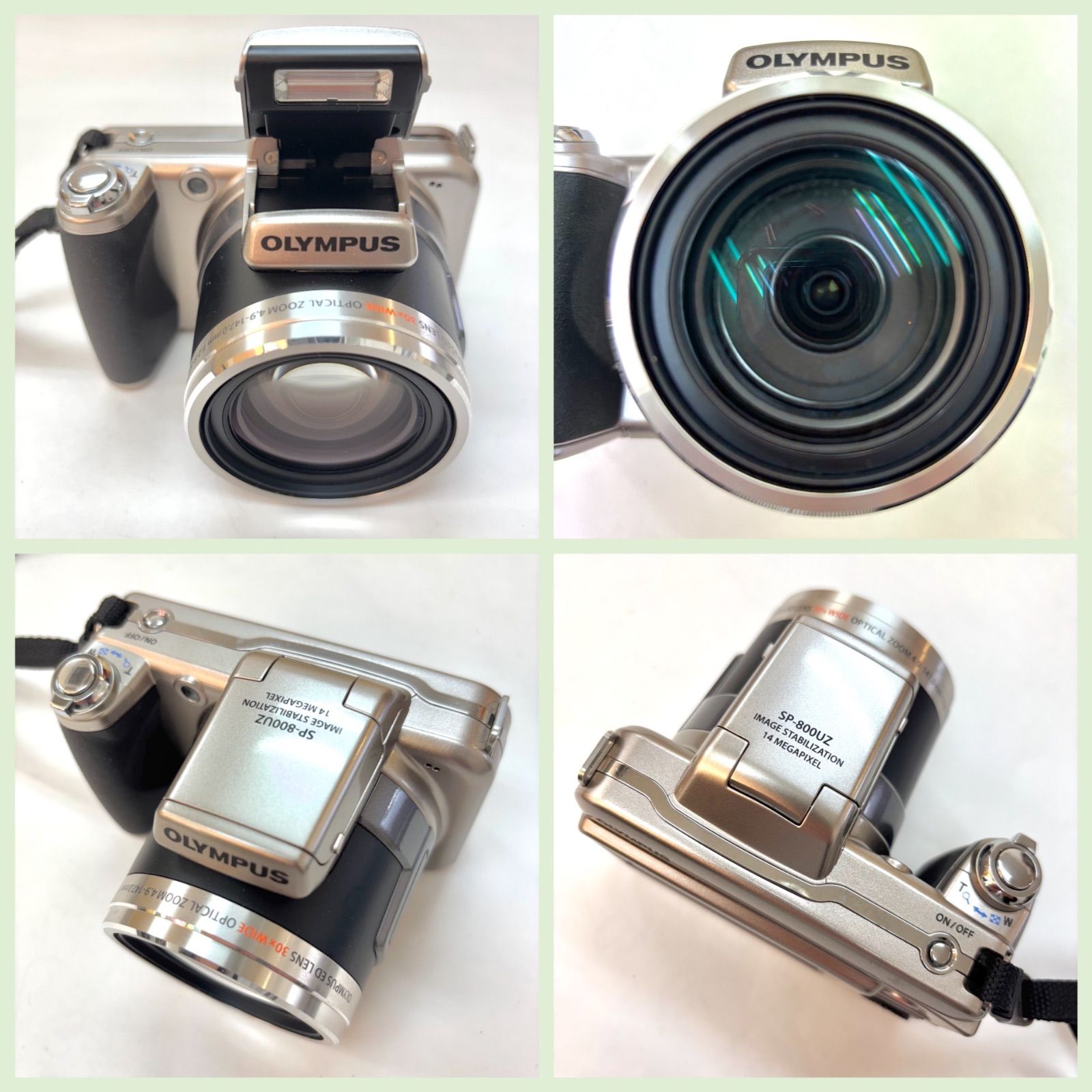 OLYMPUS SP-800UZ デジカメ　ケース付　30倍ズーム Amazon.com : OM SYSTEM OLYMPUS SP-800UZ 14MP Digital Camera with