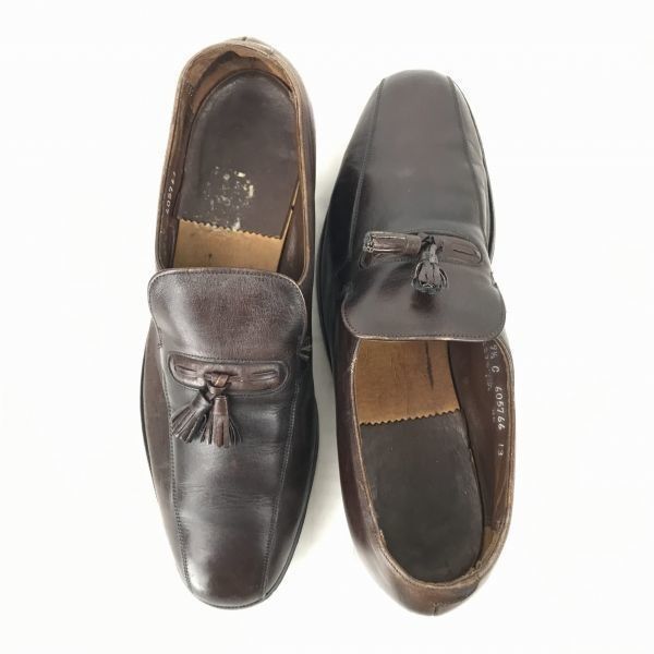 ☆FLORSHEIMフローシャイム☆フリンジタッセルローファー☆US9☆革靴☆ 80s-90s?/Vintage/USA名門☆フローシャイム/FLORSHEIM☆本革