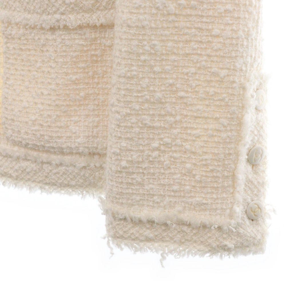 CHANEL (シャネル) ココマーク ツイード ノーカラージャケット  