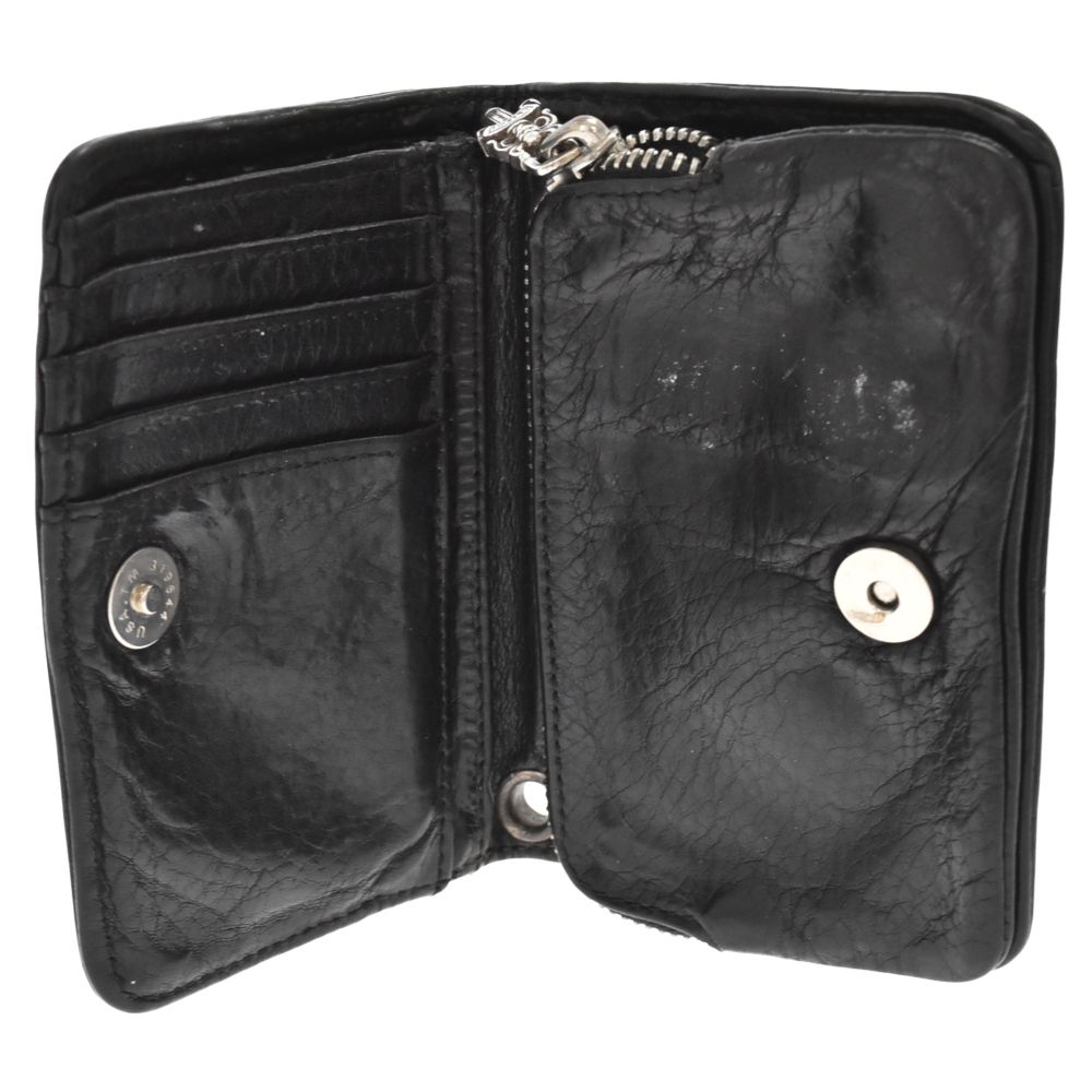 CHROME HEARTS (クロムハーツ) JOEY/ジョーイ レザーウォレット 二 