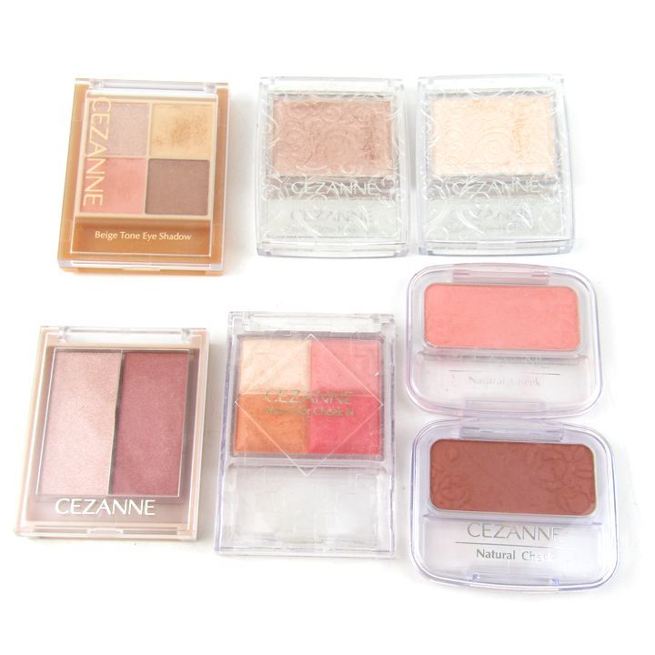 チーク中古 セザンヌ アイシャドウ チーク等 7点セット まとめて 大量 付属品無し